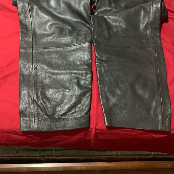 MENS POWER SOURCE LEATHER JUMPSUIT LIKE NEW ITS A FARMER - Picture 5 of 14